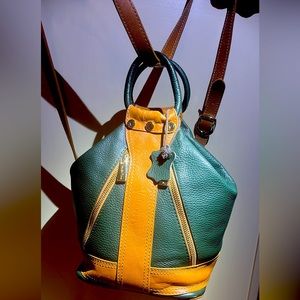 Valentina Women's Leather Convertible Purse and Backpack